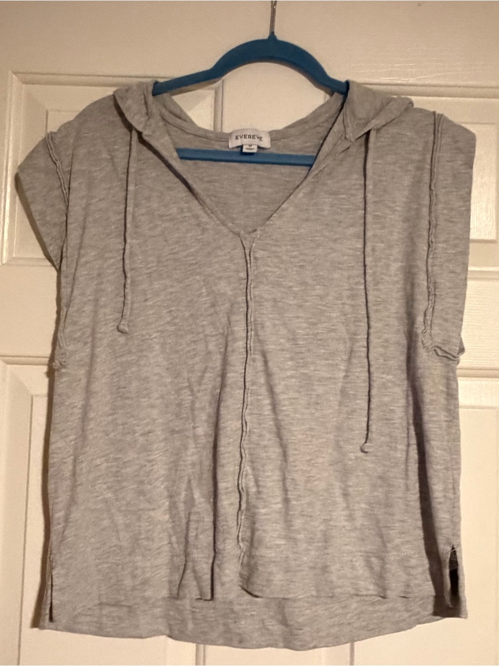 Evereve Short-Sleeve Hooded Top